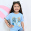B.X Friends Forever Girls Light Blue Tshirt 4978