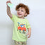 B.X Lets Go Travel Shark Soft Green Tshirt 4976