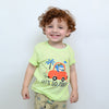 B.X Lets Go Travel Shark Soft Green Tshirt 4976