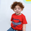 B.X Super Hero Printed Red Tshirt 5047