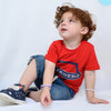 B.X Super Hero Printed Red Tshirt 5047