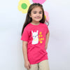 B.X Prob-llama Printed Dark Pink Tshirt 5092