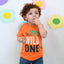 B.X I Am Wild One Printed Orange Tshirt 5088