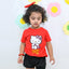 B.X Glitter Hello Kitty Red Tshirt 5098
