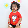 B.X Glitter Hello Kitty Red Tshirt 5098