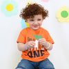 B.X I Am Wild One Printed Orange Tshirt 5088