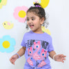 B.X Flamingo Print Purple Tshirt 4973