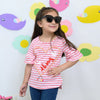 DKY Braid Heart Pink Top With Blue Denim 2 Piece Set 4202