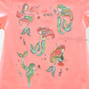 Waves Mermaid Rose Pink Top 9721