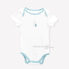 OBB Bear Half Sleeves White Body Suit
