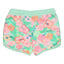 PEP All Over Flower Print Green Girls Cotton Shorts