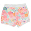 PEP All Over Flower Print White Girls Cotton Shorts