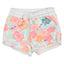 PEP All Over Flower Print White Girls Cotton Shorts