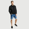 TT Josh Mid Blue Regular Slim Denim Shorts