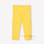 PLM White Dotted Yellow Capri Style Legging