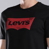 LVS Batwing Texture Logo Black TShirt