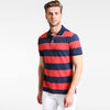 GAP Rugby Orange And Blue Stripe Pique Basic Polo Shirt (Label Removed)