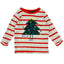 GRG Chirstmas Tree & Red Strips Long Full Sleeves T Shirt 10394