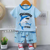 Dancer Shark Sky Blue 2 PC Short Set 9676