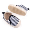 CN Dark Blue & White Stripes Soft Bottom Booties 10325