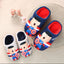 AC Baby Warm Blue And Red Winter Slippers 8297