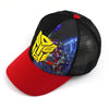 Transformer Embroidered Black & Red Net Cap 9174