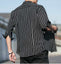 ZR Thin White Line Jet Black Casual Shirt 8142