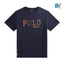 RL Stripes & Signature Logo Navy Blue T-Shirt 9279