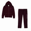 AM Eagle Burgundy Fleece Zipper TrackSuit 8051