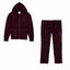 AM Eagle Burgundy Fleece Zipper TrackSuit 8051