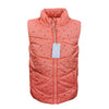 MC Circles Print Orange Sleeveless Jacket 7870