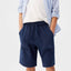 MNG Front Pocket Plain Navy Blue Shorts 8809