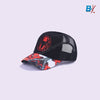 Spider Man Embroidered Spider Logo Black Net Cap 9155