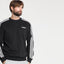 AD Shoulder Stripe Sports Black Sweatshirt 8123