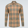 ZR Burberry Check Brown Casual Shirt 8139