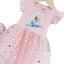 BXDN Aplic Frozen Pink Frock 10811