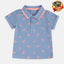 Bab Clb Palm Trees Cadet Blue Polo 1901