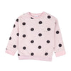 ZR Big Black Dots Light Pink Sweatshirt 3115