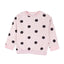 ZR Big Black Dots Light Pink Sweatshirt 3115