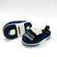MS Aplic Bunny Warm Navy Blue Elastic Grip Winter Slippers 8314