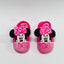 Pink Front Aplic Bow Warm Pink Winter Slippers 8312