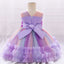 NT Flower Chest Frill Multi Color Purple Frock 9905