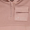 GRG Limitless Pocket Tea Pink Fleece Hoodie 9928