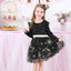 VKT Unicorn & Stars Black Full Sleeves Frock 10153