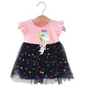 BXDN Aplic Unicorn PIink With Blue Frock 10809