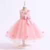 PP Side Flowers Bow Print Fancy Fairy Tail Frock 11014