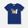 F&B Butterfly Sequence Navy Blue Top 4717