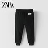 ZR Cross Pocket Extra Fun Plain Black Terry Trouser 8628