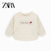 ZR I Love Nature Heart Applique Sweatshirt 741