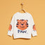 ZR Tiger Front Pocket Paw White sweatshirt